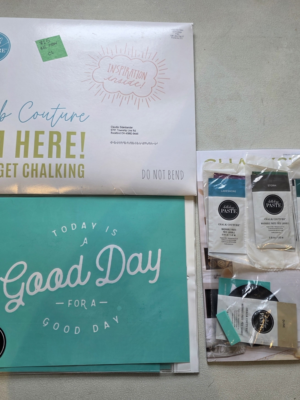 Chalk Couture Transfer Set in Teal